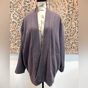 Athleta Lavender Oversized Sweatshirt Cardigan- size small/medium